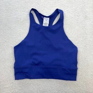 Champion Blue Racerback Pullover Sports Bra Tank Size Medium